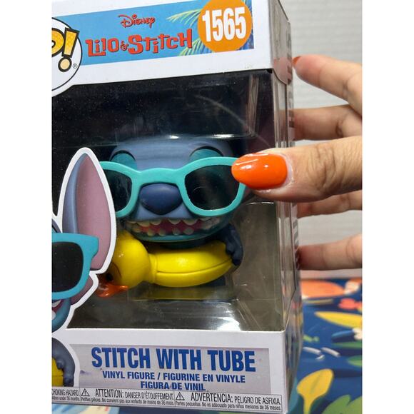 Lilo & Stitch Stitch with Duck Tube Funko Pop! Vinyl #1565 - Picture 12 of 13